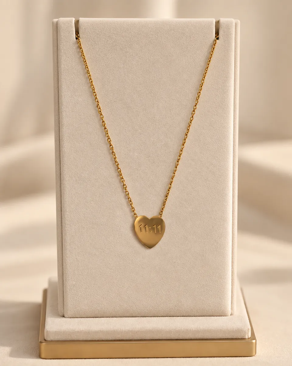 Minimal 11:11 heart chain 4