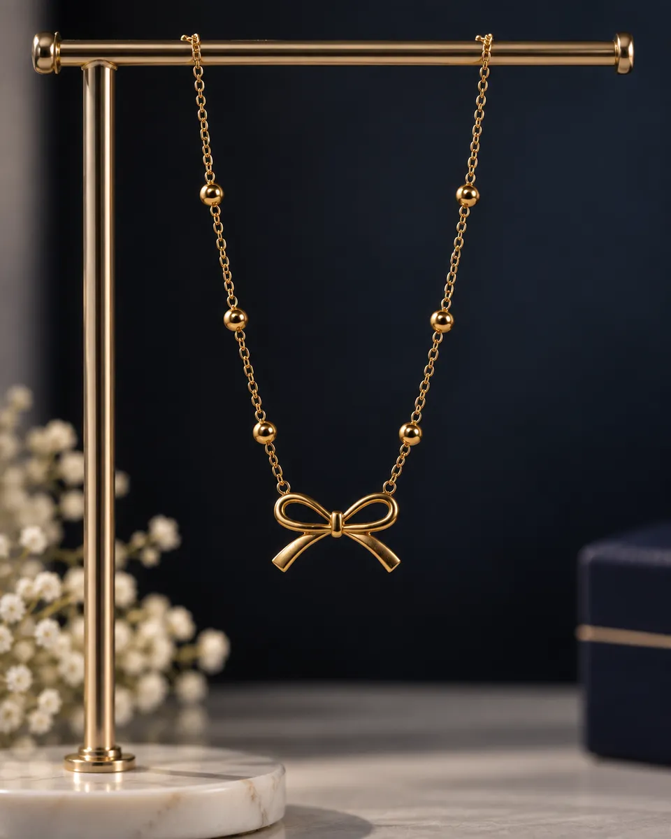 Dainty Bow Necklace 3