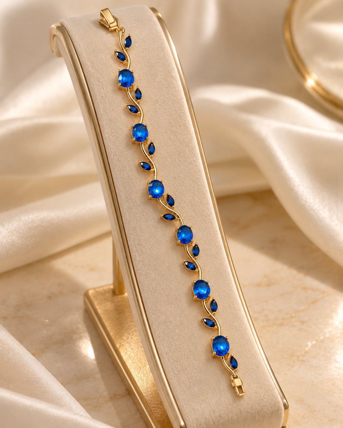 Blue tulip bracelet 2