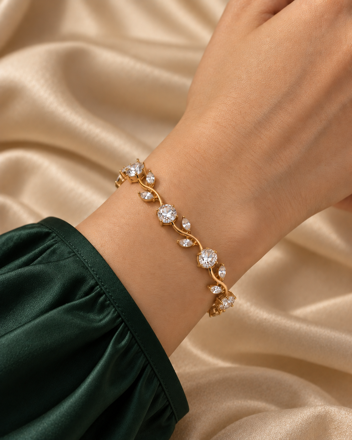 White tulip bracelet
