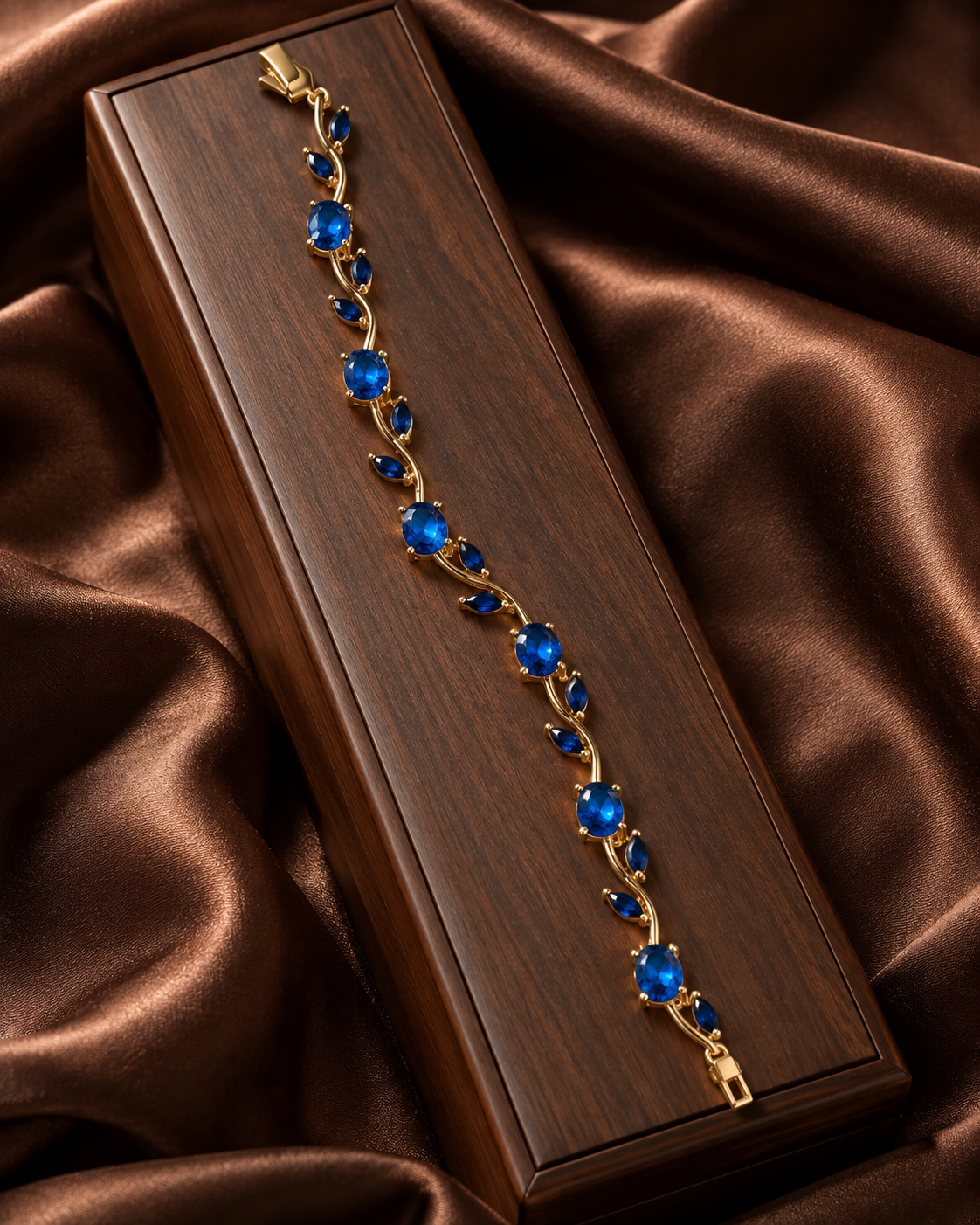 Blue tulip bracelet 2