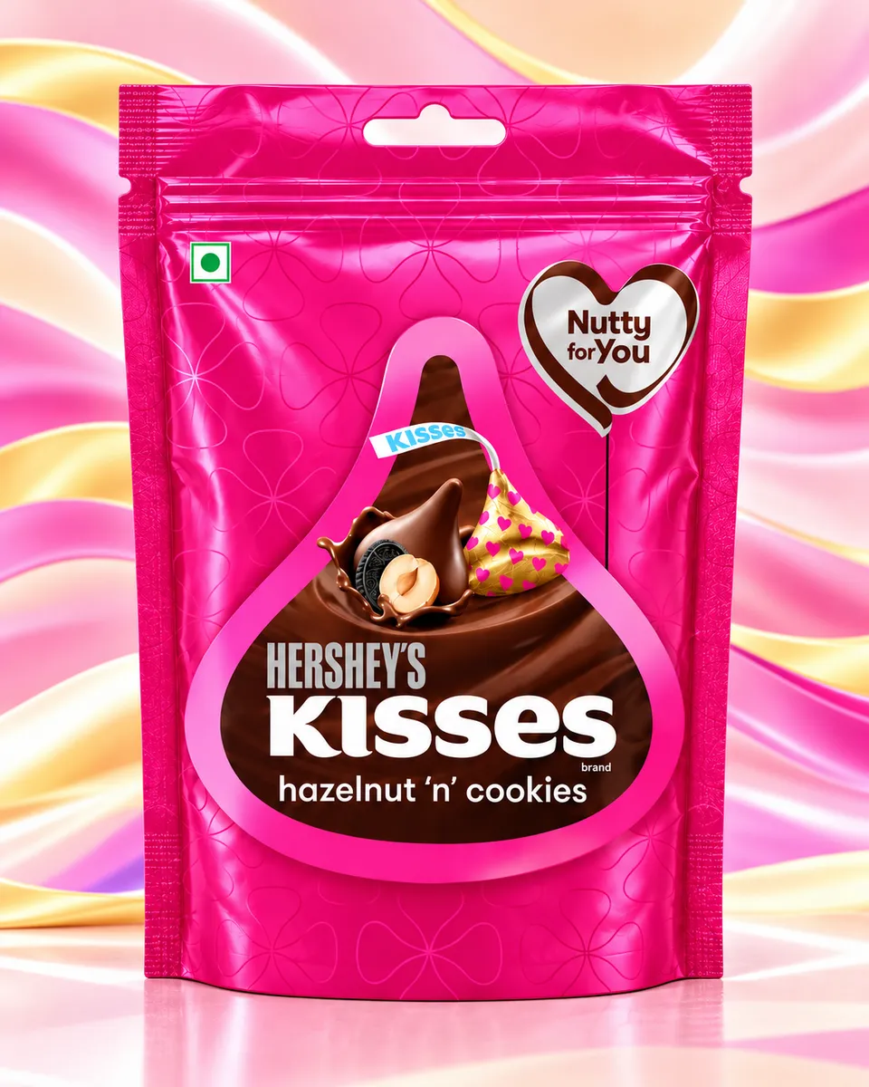 Hershey's kisses Hazelnut Cookies