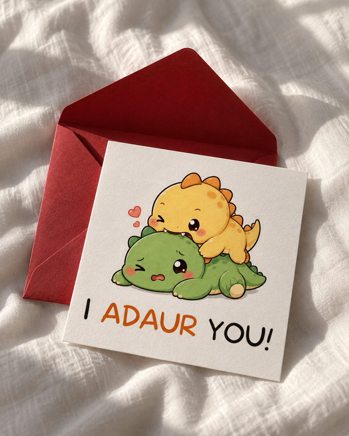 Cute Dino “COUPLE” Card