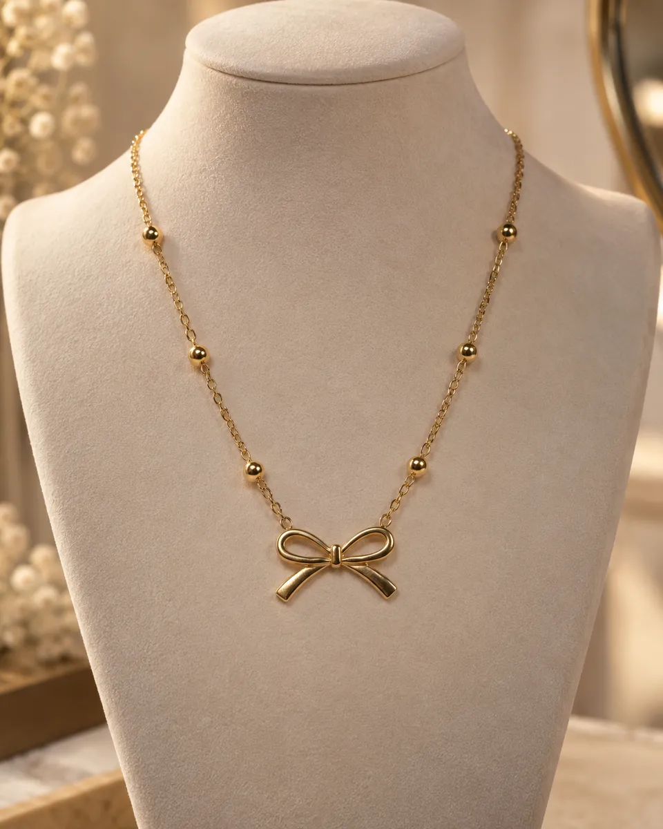 Dainty Bow Necklace 4