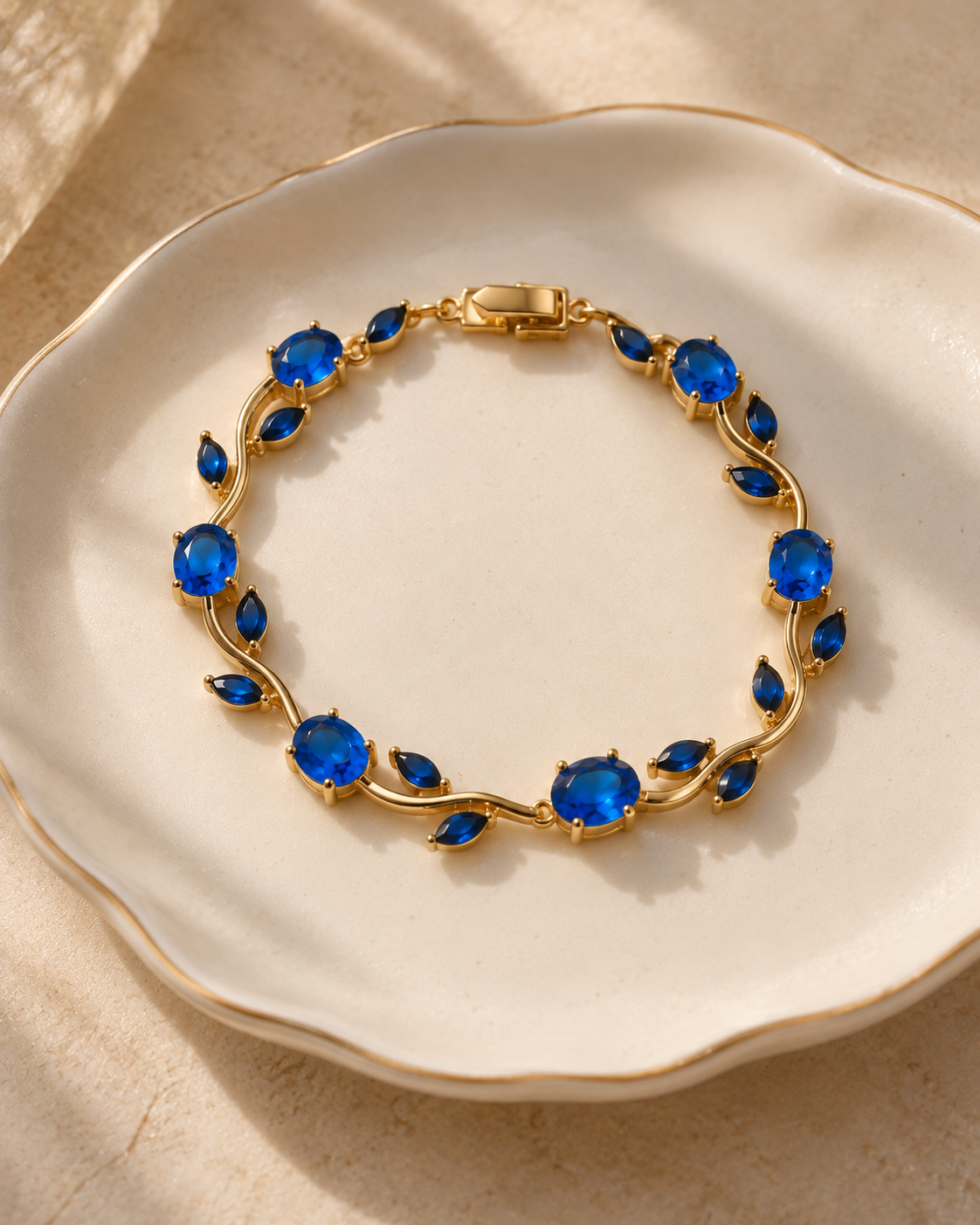 Blue tulip bracelet 3